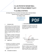 Práctica # 3 Potenciometria