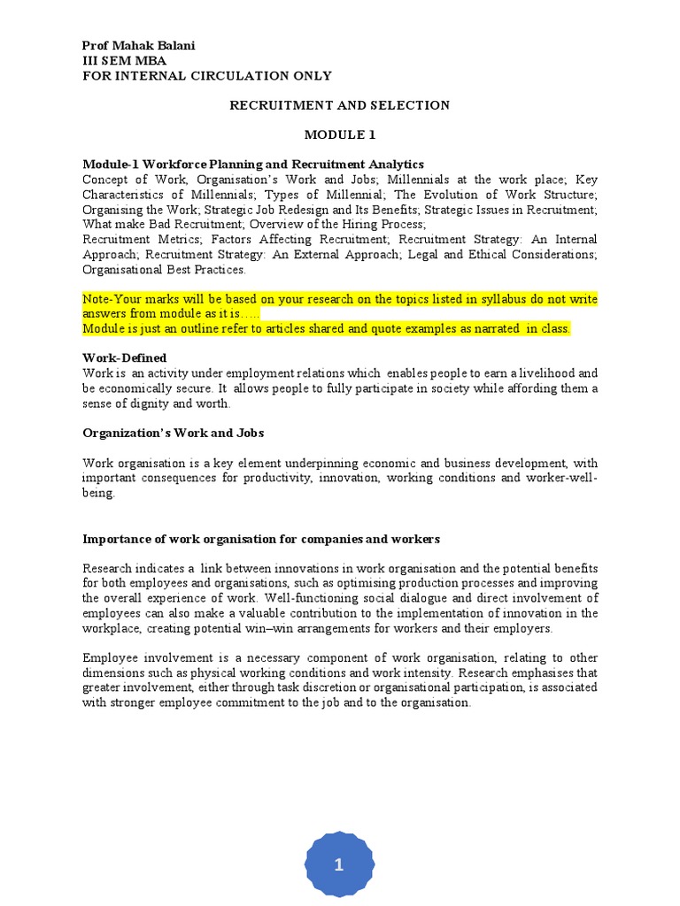 Recruitment Strategies for Millennials | PDF | Recruitment | Employment