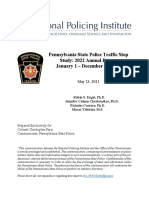 Pennsylvania State Police Traffic Stop Study: 2022 Annual Report