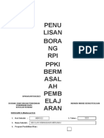 Penulisan Borang RPI .Nuqman