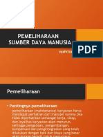 Pemeliharaan SDM