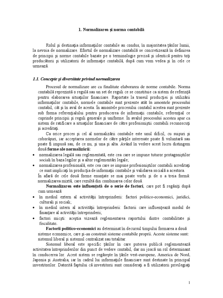 Curs 1 Normalizare IFRS | PDF
