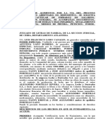 Demanda de Alimentos Proceso Abreviado Ceiba