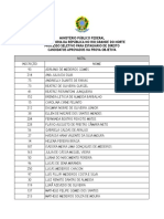 Edital 05 Estagio PRRN Direito - 2022 - Lista Candidatos Classificados - Anexo III