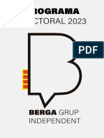 Programa Electoral de Berga Grup Independent