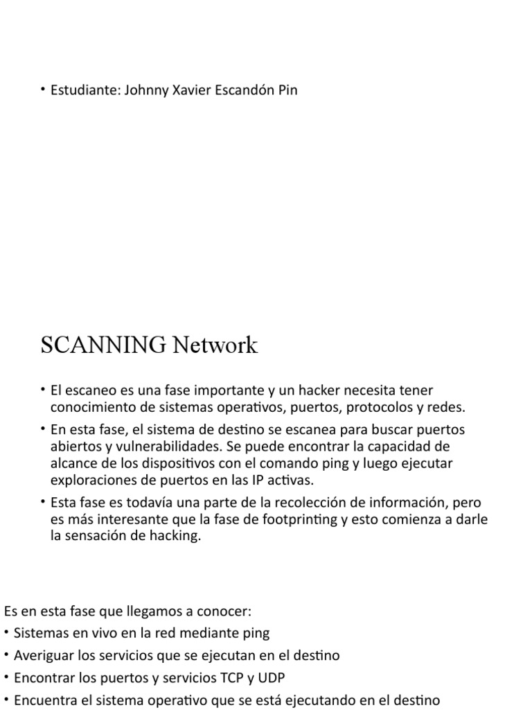 Escaneo de Redes: Técnicas y Herramientas | PDF | Cortafuegos ...