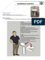 Installation Sanitaire: Fiche TP Pose D'un Lavabo