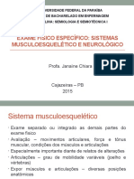 Exame Físico Específico - Sistemas Musculoesquelético e Neurológico