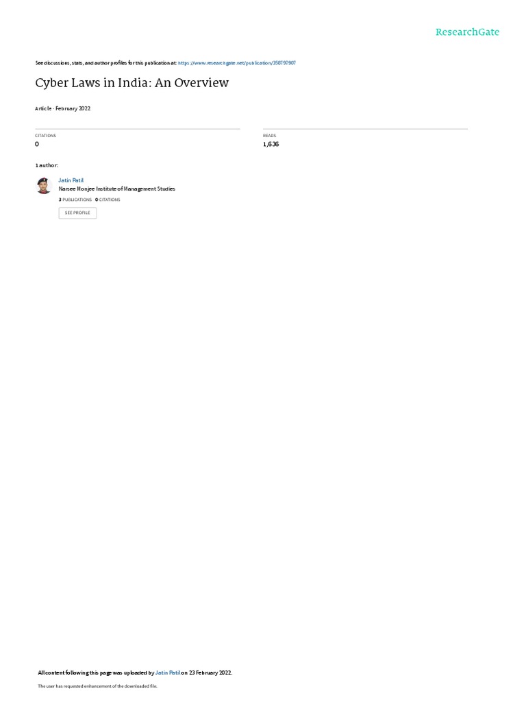 Cyber Laws Evolution Download Free Pdf Cybercrime Computer Security