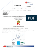 Certificado Laminas Seguridad PLGH-37