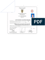 Certificado de Asenso Primer Oficial de Puente - Luis Eduardo Calderon Redondo