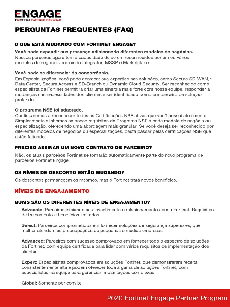 Mudanças no Programa Fortinet Engage | PDF | Computação em nuvem | Rede ...