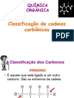 Classificação Das Cadeias Carbônicas I