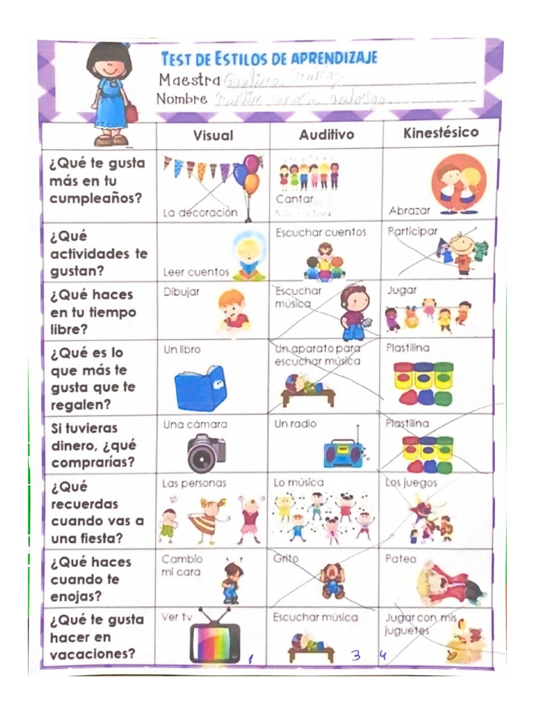 Test de Estilos de Aprendizaje | PDF