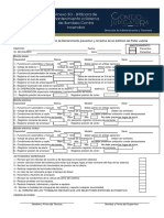 Ejemplo Checklist Bitácora Contraincendios