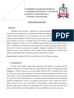 Relato de Experiência Do Projeto Residência Pedagogica - Leilane