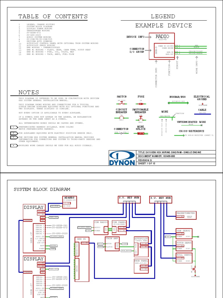 SkyView HDX Wiring Diagram | PDF | Electrical Wiring | Electrical Connector
