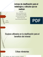 Equipos y Técnicas de Clasificación para El Beneficio