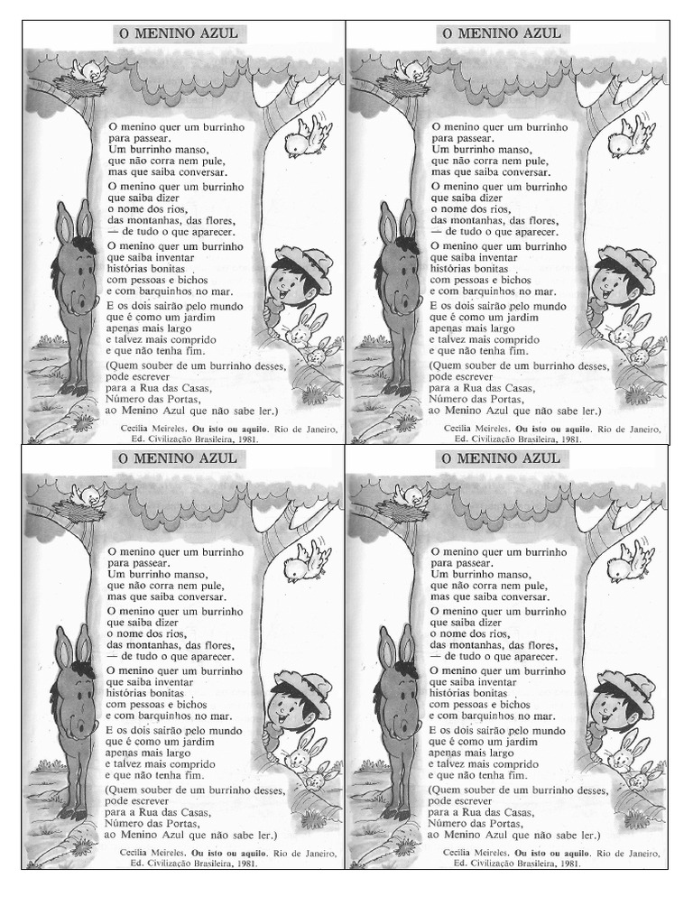 Cecilia Meireles-O Menino Azul-4x1pag | PDF