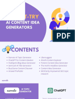 12 Must-Try AI Content Idea Generator Tools For Your Blog Posts and Articles