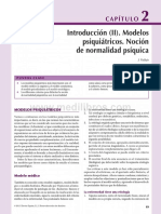 Capítulo 2 - Modelos Psiquiátricos. Noción de Normalidad Psíquica. Vallejo