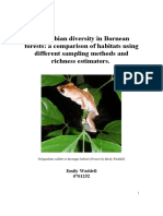 Amphibian Diversity in Bornean Forests: A Comparison of Habitats Using Different Sampling Methods and Richness Estimators