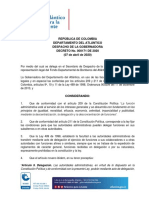 DECRETO - 000171 - Gobernación Del Atlántico Delega Al Sec. Del Interior Como Representante Legal Del Fonboma