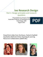 UWE Braun Clarke Hayfield Qualitative Research Design PART 1 SLIDES