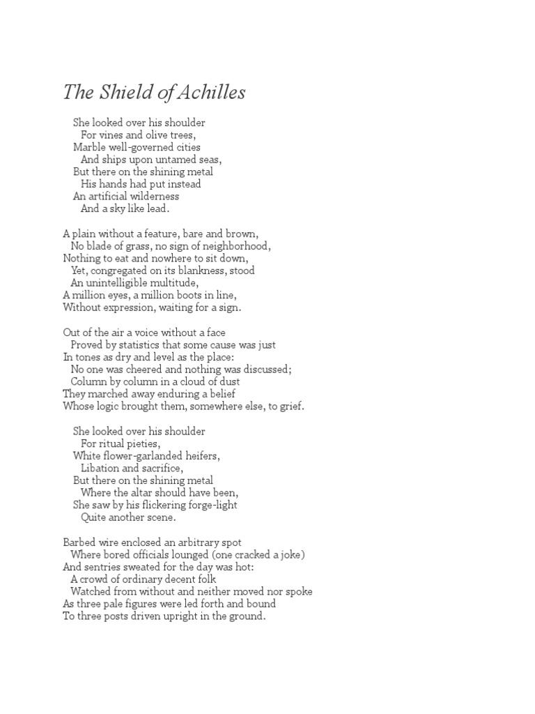 The Shield of Achilles | PDF