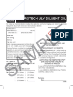 AL0896 Envirotech ULV Diluent Oil - SAMPLE - Label