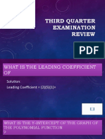 Third Quarter Examination Review