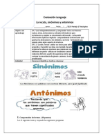 Evaluacion Mayo Lenguaje