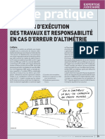 Expertise Judiciaire Direction Dexecution Des Travaux Et Responsabilite en Cas Derreur Daltimetrie