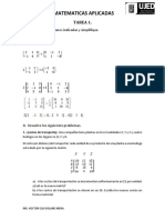 Tarea 1 Suma, Multiplicacion Escalar Matrices