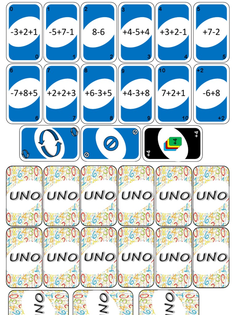 UNO Adição e Subtração | PDF