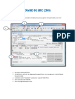 Generación de Cambio de Sitio de Punto de Instalación (Deco-CMS)