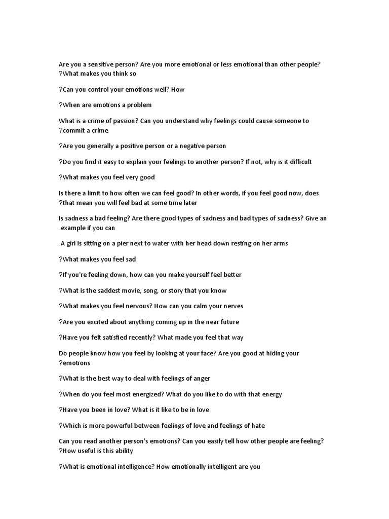 Feelings Pdf Feeling Emotions