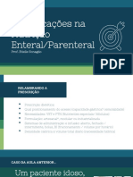 Complicações Na Nutrição Enteral/Parenteral: Prof. Etielle Sonaglio