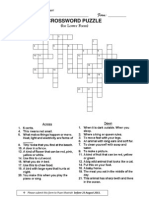 Crossword Puzzle Lower Form 2011