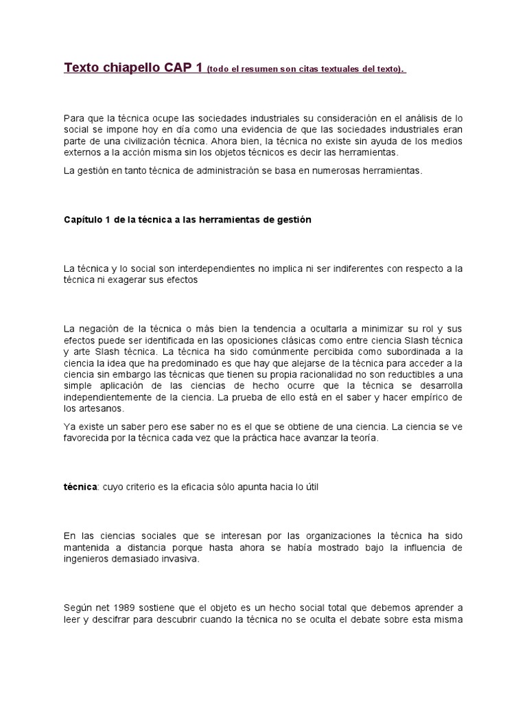 La técnica y herramientas de gestión | PDF | Herramientas | Sociedad