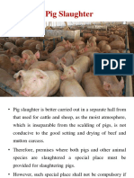 Slaughtering of Pig and Its Wholesale Cuts