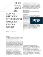 O Ensino de Geografia e o Desafio Da Interdisciplinaridade Na Educação Básica