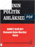 Ahmed Rıza Bey - Batı'nın Politik Ahlaksızlığı