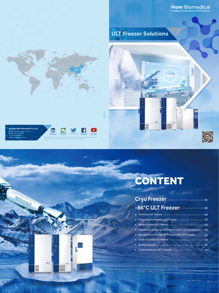 ULT Freezer Brochure PDF Refrigerator Engineering Thermodynamics