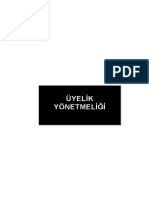 Uyelik Yonetmeligi