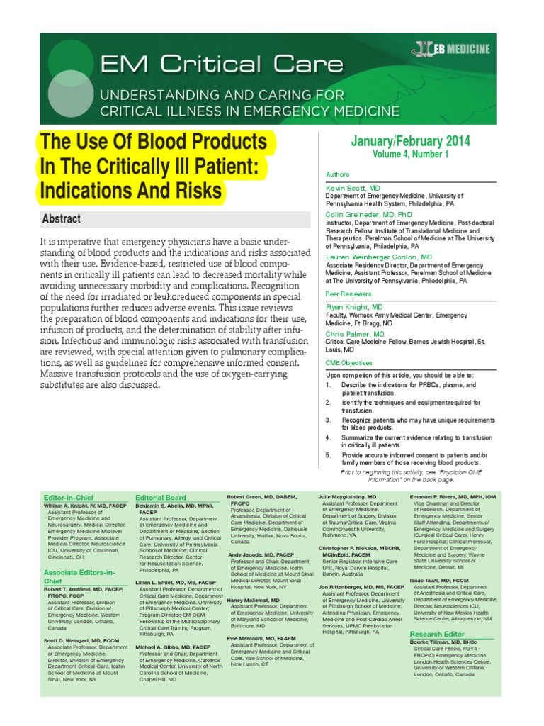 0114 Blood Products | PDF | Blood Transfusion | Platelet