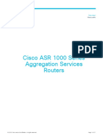 Cisco ASR 1000 Series Aggregation Services Routers Data Sheet