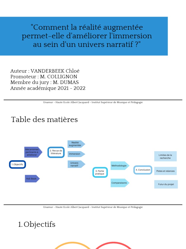 Immersion en réalité augmentée narrative | PDF | Cognition