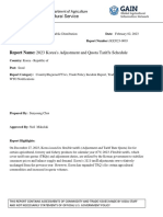 2023 Korea's Adjustment and Quota Tariffs Schedule - Seoul - Korea - Republic of - KS2023-0003