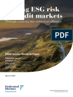 Extra Reading FH Fixed Income Research Pricing ESG in Credit Markets
